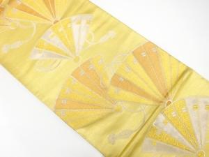 アンティーク　桧扇模様織り出し袋帯（材料）